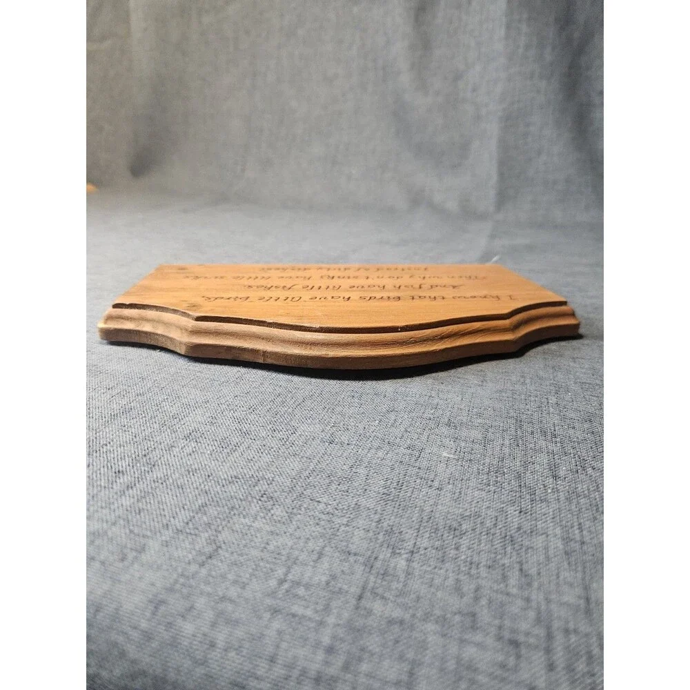 Vtg Wooden Kitchen Plaque Sinks Dirty Dishes Farmhouse Wall Hanging Cottagecore